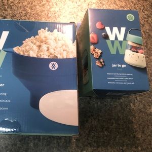 Weight Watchers Jar to Go and Popcorn Popper - NEW